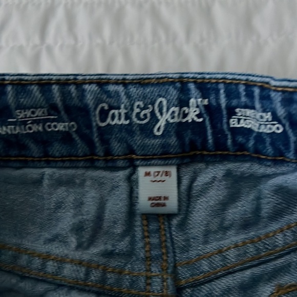 Girl’s Denim Cutoff Shorts from Cat & Jack - Picture 3 of 5